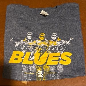 St. Louis cardinals SGC Tshirt blues night Yadier Molina “Let’s Go Blues”